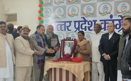 सर्व धर्म पाठ कर राष्ट्रपिता महात्मा गांधी जी को अर्पित की गई भावभीनी श्रद्धांजलि