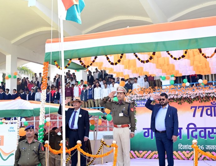 एनटीपीसी टांडा में हर्षाेल्लास एवं राष्ट्रभक्ति के वातावरण में मनाया गया 77वाँ गणतंत्र दिवस