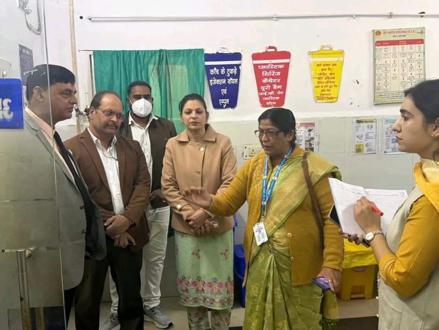 क्षेत्रीय संचालक स्वास्थ्य सेवाएं ने स्वास्थ्य केंद्रो का किया आकस्मिक निरीक्षण
