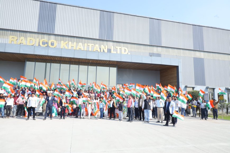 रैडिको खेतान लिमिटेड में हर्षाेल्लास एवं देशभक्ति के साथ मनाया गया गणतंत्र दिवस