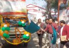 आरती रथ को डीएम ने हरी झण्डी दिखाकर किया रवाना