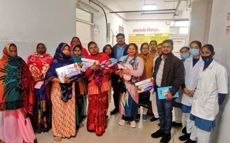 जिला चिकित्सालय में कन्या जन्म उत्सव का हुआ आयोजन