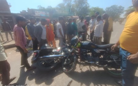 बाइकों के आमने-सामने टक्कर में एक की मौत
