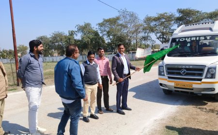 13 आपदा मित्रों को लखनऊ प्रशिक्षण हेतु किया गया रवाना