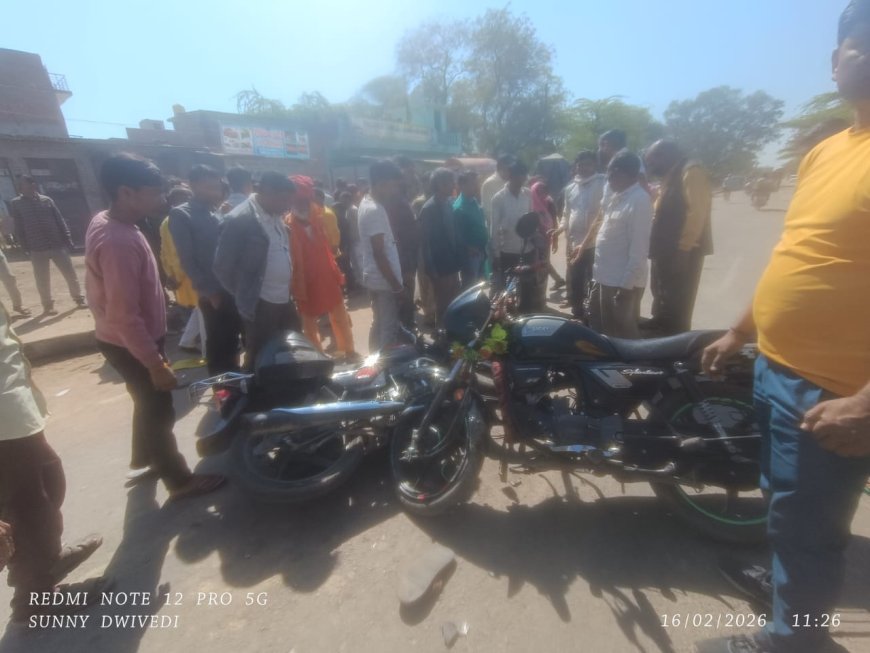 बाइकों के आमने-सामने टक्कर में एक की मौत