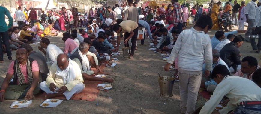 पुर्णाहुति और शिव बारात के साथ यज्ञ सम्पन्न, हजारों लोगों ने भण्डारा में छका प्रसाद