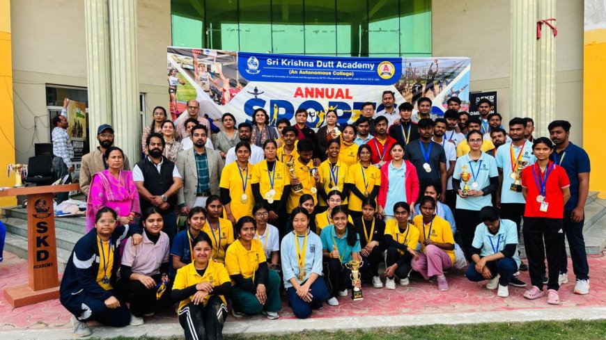 श्रीकृष्ण दत्त एकेडमी में आयोजित वार्षिक खेल प्रतियोगिता 2026 का हुआ समापन
