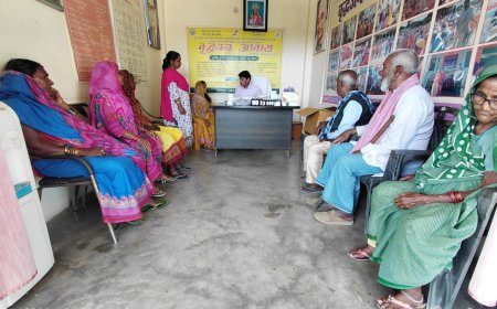 वृद्धाश्रम में निःशुल्क चिकित्सा शिविर आयोजित, 73 बुजुर्गों का हुआ स्वास्थ्य परीक्षण
