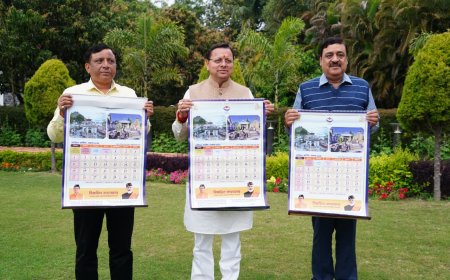 सीएम धामी ने किया सनातन परंपरा पर आधारित पंचांग कैलेंडर का विमोचन