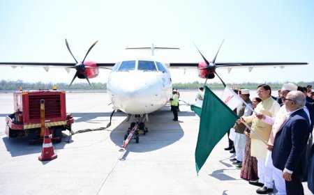 सीएम धामी ने किया देहरादून-पिथौरागढ़ विमान सेवा का शुभारंभ