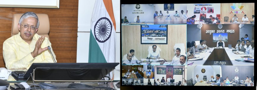 मुख्य सचिव ने प्रदेश के सभी मण्डलायुक्तों एवं जिलाधिकारियों के साथ साप्ताहिक समीक्षा बैठक कर दिए महत्वपूर्ण दिशा-निर्देश