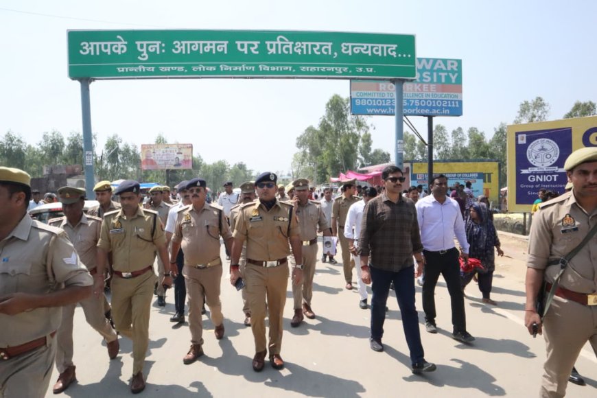 डीएम एवं एसएसपी ने मां शाकंभरी देवी मेला की व्यवस्थाओं का लिया जाएजा