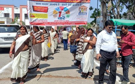 विशेष संचारी रोग नियंत्रण एवं दस्तक अभियान का आगाज, जागरूकता रैली को जिला पंचायत अध्यक्ष ने दिखाई हरी झंडी