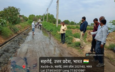 संचारी रोग नियंत्रण अभियान के तहत सहरोई मार्ग पर हुई जल निकासी, ग्रामीणों को मिली राहत