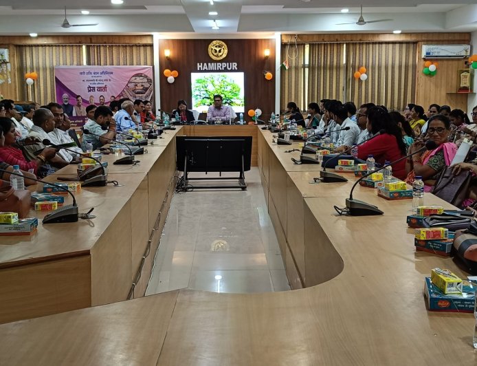 नारी शक्ति वंदन अभियान के अंतर्गत प्रेस वार्ता का हुआ आयोजन