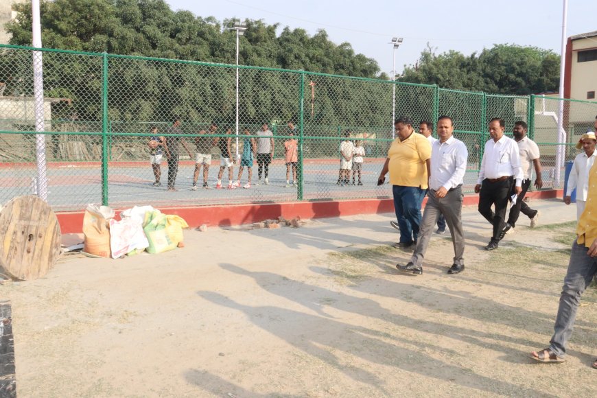 सुखदेव पहलवान स्पोर्ट्स स्टेडियम का जिलाधिकारी ने किया औचक निरीक्षण