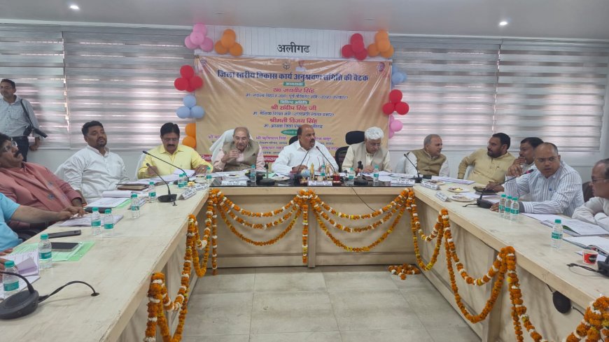 जिला स्तरीय विकास कार्य अनुश्रवण समिति की प्रथम बैठक सम्पन्न