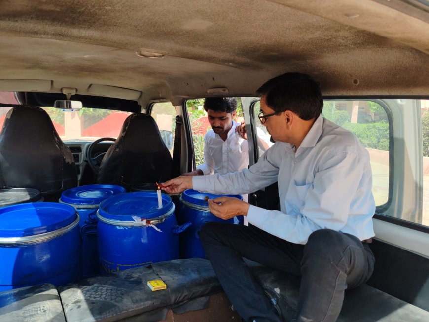 इगलास में 252 किलोग्राम संदिग्ध मिलावटी घी बरामद