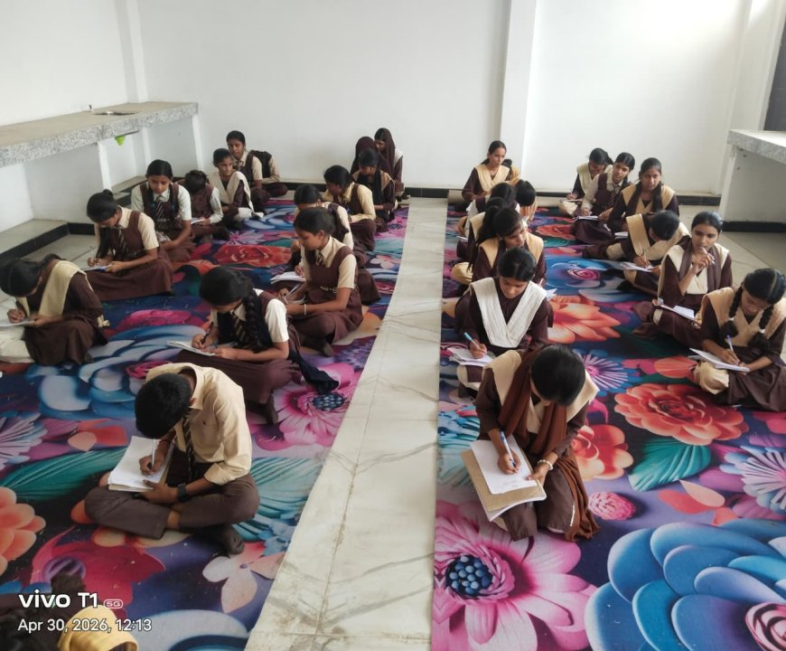 विश्व मजदूर दिवस पर टाइनी टॉट्स स्कूल में निबंध प्रतियोगिता, छात्रों ने दिखाई उत्कृष्ट प्रतिभा