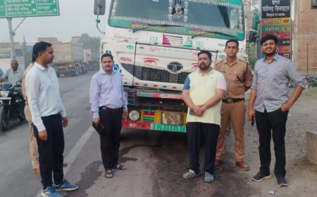 एनएच-34 पर बिना रॉयल्टी खनिज परिवहन कर रहे 16 ट्रकों पर प्रशासन की बड़ी कार्रवाई, मचा हड़कंप