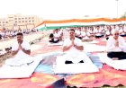 12वें अंतर्राष्ट्रीय योग दिवस के अवसर पर नवीन पुलिस लाइन गौरीगंज के परिसर में आयोजित हुआ योगाभ्यास कार्यक्रम