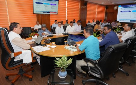 सीएम धामी ने की 6940 करोड़ की 12 प्रमुख परियोजनाओं की समीक्षा