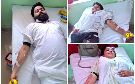 विश्व रक्तदाता दिवस पर सनातन प्रतिभा फाउंडेशन के सनातनी योद्धाओं ने किया रक्तदान