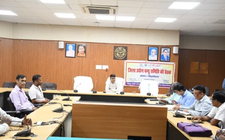 जिलाधिकारी की अध्यक्षता में जिला स्तरीय उद्योग बन्धु व व्यापार बन्धु की समीक्षा बैठक सम्पन्न