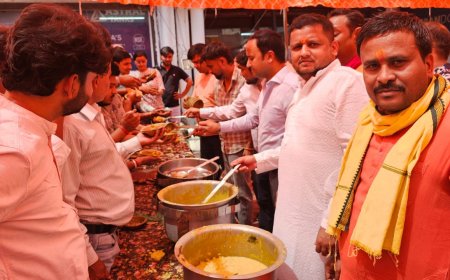 अर्बन डोर इन्फ्राटेक प्राइवेट लिमिटेड द्वारा भंडारे का किया गया आयोजन