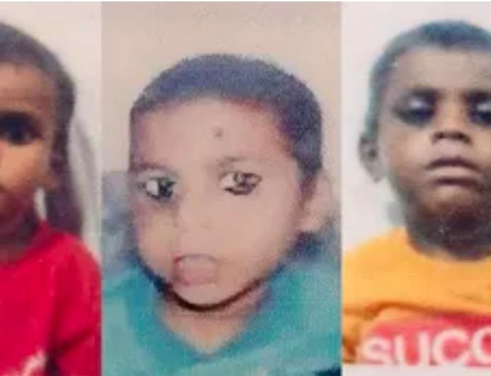 तालाब में डूबने से तीन सगे मासूम भाई-बहनों की मौत, गांव में पसरा मातम