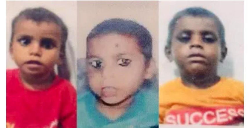 तालाब में डूबने से तीन सगे मासूम भाई-बहनों की मौत, गांव में पसरा मातम