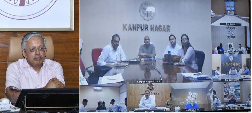 मुख्य सचिव ने की मंडलायुक्तों एवं जिलाधिकारियों के साथ समीक्षा बैठक