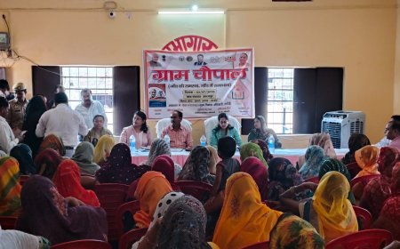 मुख्य विकास अधिकारी ने ग्रामीण चौपाल में सुनी जनसमस्याएं