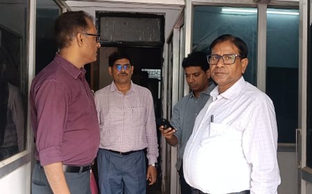 स्थानाभाव की समस्या दूर करने की पहल: डॉ. एन. आर. वर्मा ने कार्यालय का किया निरीक्षण