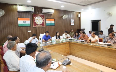 12 जुलाई को वृक्षारोपण महाभियान की तैयारियों के संबंध में जिलाधिकारी ने की बैठक