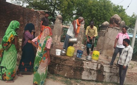 ढाई साल से प्यासे भरखरी के लोग, नहीं आता नमामी गंगे का पानी