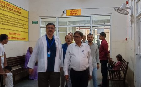 सीएमओ ने सीएचसी देवगांव और 100 शैय्या संयुक्त चिकित्सालय लालगंज का किया औचक निरीक्षण