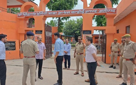 डीएम-एसएसपी ने भूमियां बाबा मंदिर पहुंच व्यवस्थाओं का लिया जायजा