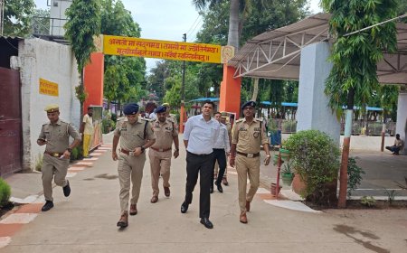 जिला मजिस्ट्रेट एवं वरिष्ठ पुलिस अधीक्षक ने जिला कारागार का किया निरीक्षण