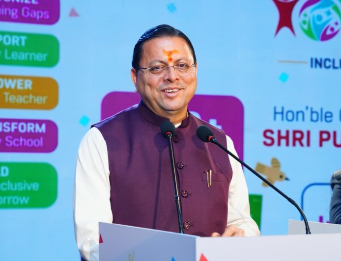 सीएम धामी ने शाइन अवी लर्निंग समावेशी शिक्षा मिशन-2030 का किया शुभारंभ
