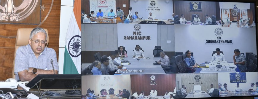 मुख्य सचिव की अध्यक्षता में वीडियो कॉन्फ्रेंसिंग के माध्यम से सभी मण्डलायुक्तों एवं जिलाधिकारियों के साथ साप्ताहिक समीक्षा बैठक सम्पन्न
