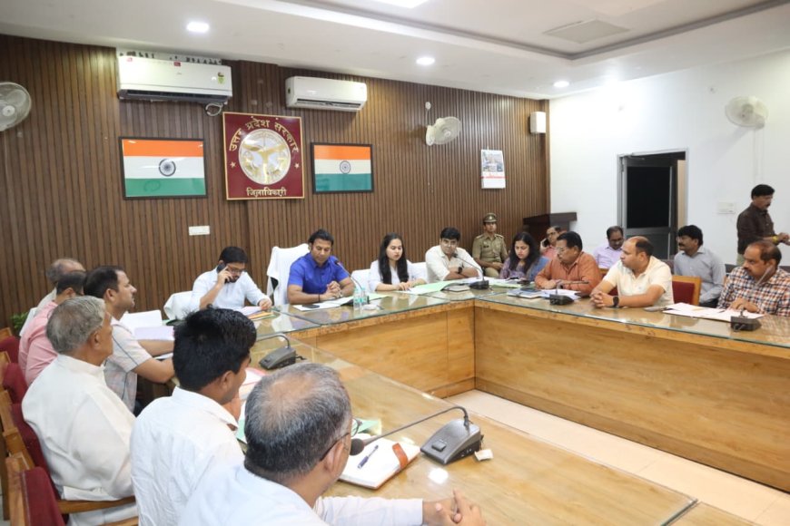 12 जुलाई को वृक्षारोपण महाभियान की तैयारियों के संबंध में जिलाधिकारी ने की बैठक