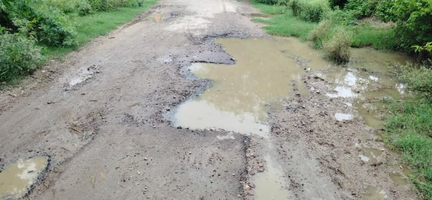 सड़क में गड्ढे नहीं, गड्ढों में सड़क तलाशनी पड़ रही है