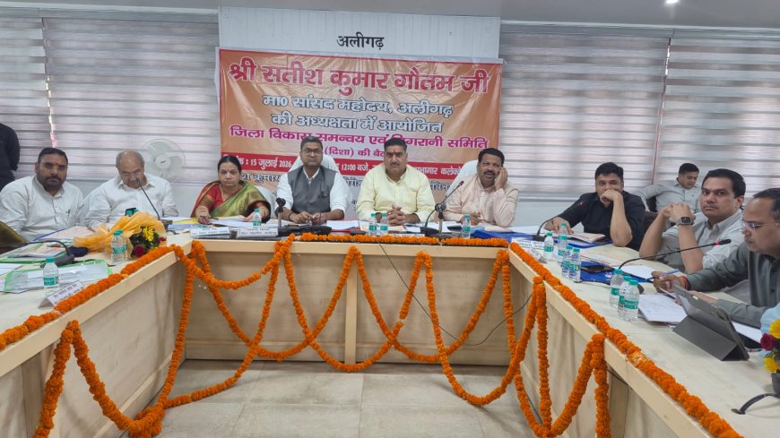 सांसद की अध्यक्षता में जिला विकास समन्वय एवं निगरानी समिति (दिशा) की बैठक संपन्न