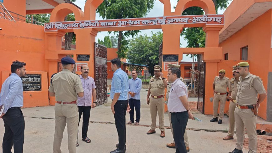 डीएम-एसएसपी ने भूमियां बाबा मंदिर पहुंच व्यवस्थाओं का लिया जायजा
