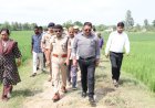 तहसील तिलोई अंतर्गत ग्राम पूरे दूंदी में जलभराव की समस्या का जिलाधिकारी एवं पुलिस अधीक्षक ने किया स्थलीय निरीक्षण