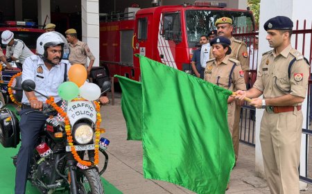 ओवरस्पीड वाहनों पर लगेगी लगाम, यातायात पुलिस को मिली आधुनिक इंटरसेप्टर मोटरसाइकिलें