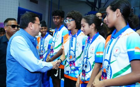 सीएम धामी ने किया एशियन ओपन शॉर्ट ट्रैक स्पीड स्केटिंग ट्रॉफी का शुभारंभ