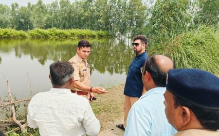 जिलाधिकारी एवं पुलिस अधीक्षक ने बाढ़ प्रभावित क्षेत्रों का किया निरीक्षण