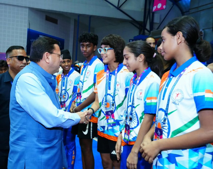 सीएम धामी ने किया एशियन ओपन शॉर्ट ट्रैक स्पीड स्केटिंग ट्रॉफी का शुभारंभ